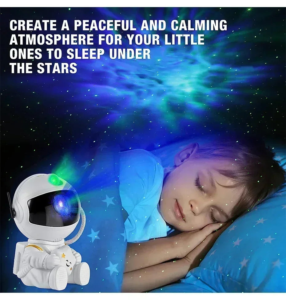 Astronauten-Weltraumprojektor,  LED-Deckenlampe für Schlafzimmer, Zuhause, dekoratives Kindergeschenk