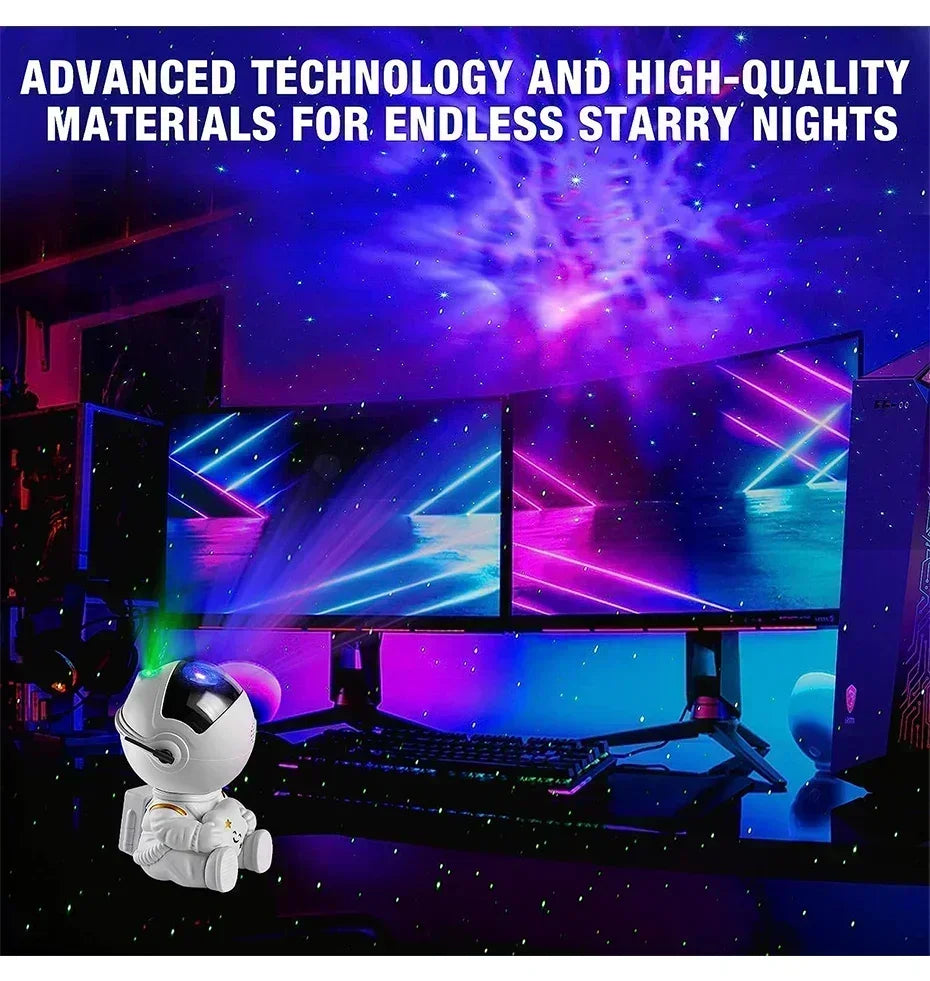 Astronauten-Weltraumprojektor,  LED-Deckenlampe für Schlafzimmer, Zuhause, dekoratives Kindergeschenk