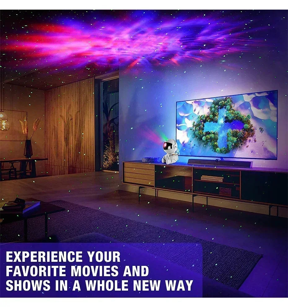 Astronauten-Weltraumprojektor,  LED-Deckenlampe für Schlafzimmer, Zuhause, dekoratives Kindergeschenk