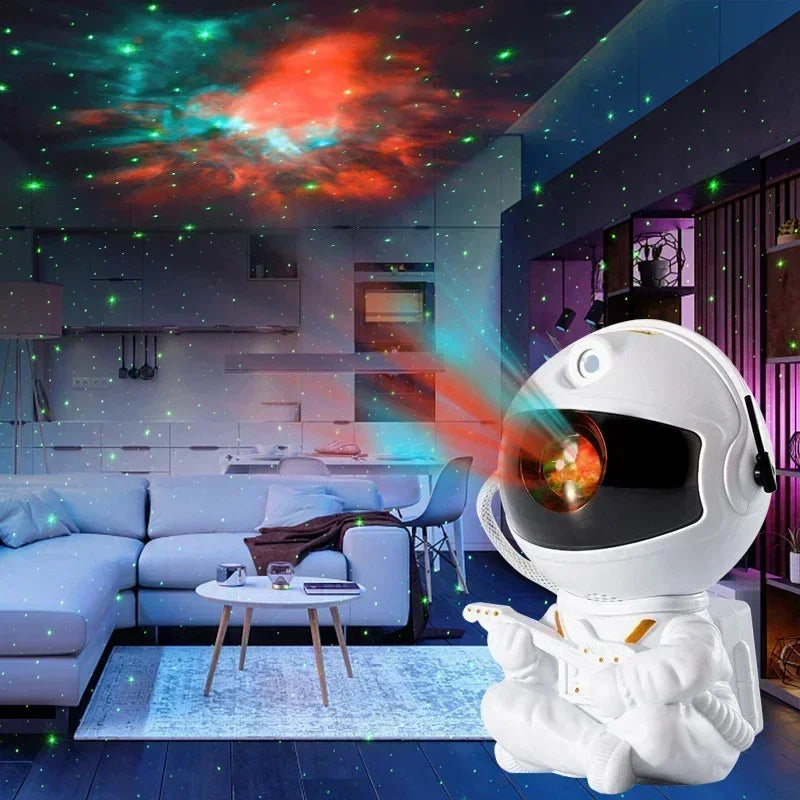 Astronauten-Weltraumprojektor,  LED-Deckenlampe für Schlafzimmer, Zuhause, dekoratives Kindergeschenk