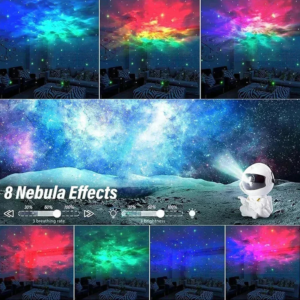 Astronauten-Weltraumprojektor,  LED-Deckenlampe für Schlafzimmer, Zuhause, dekoratives Kindergeschenk